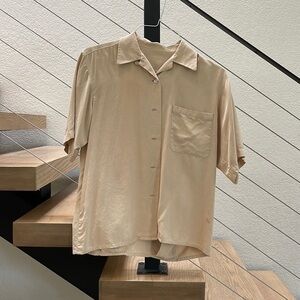 Tan shirt